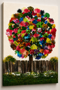 BlossomStorm - Colourful Vibrant Blossom Tree Wall Art Print