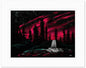 Aurora Rose - Northern Lights Pink Skies - Aurora Borealis Pink and Black Wall Art