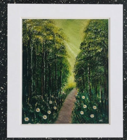 Woodland Escape - Sun bleached Forest Walk - Woodland art decor