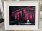 Aurora Rose - Northern Lights Pink Skies - Aurora Borealis Pink and Black Wall Art